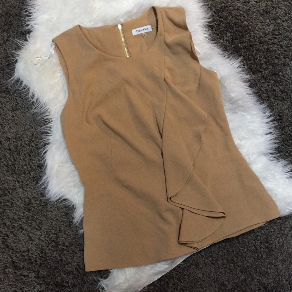 Calvin Klein Faux Suede Sleeveless